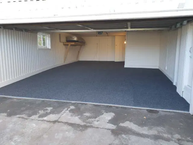 Garage carpet update, refresh with carpeting services in your garage, home improvement and prepare for market.