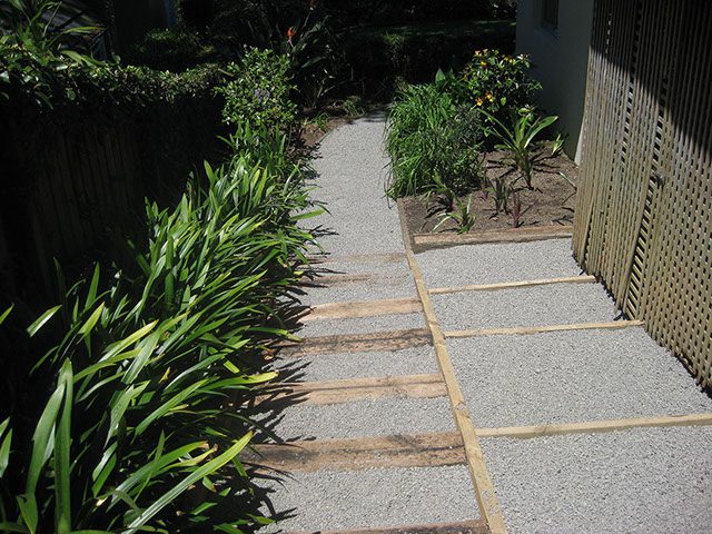 Deck paving transformation stair building garden rejuvination services that create outdoor spaces.
