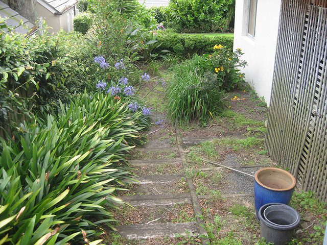 Deck paving transformation stair building garden rejuvination services that create outdoor spaces.